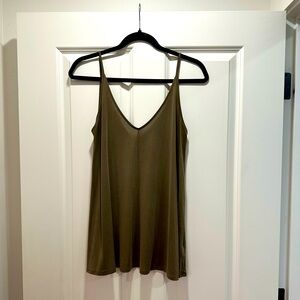 Urban Outfitters Silence + Noise Tank Top, Olive Green, Women's S